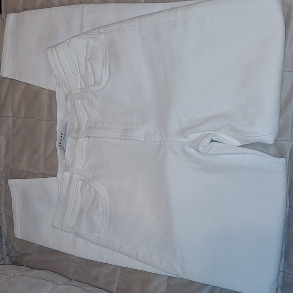 Pair of J Brand White Stretch "Alana" High Rise Ankle Jegging Size 27 - Picture 3 of 12